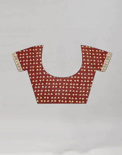 Maroon Chiffon Bandhani Saree | Sudathi
