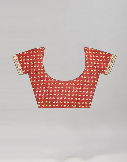 Maroon Chiffon Bandhani Saree | Sudathi