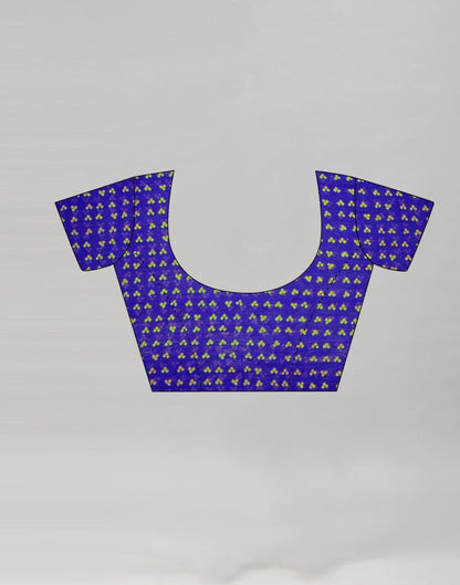 Royal Blue Coloured Chiffon Bandhani Printed Saree | Sudathi