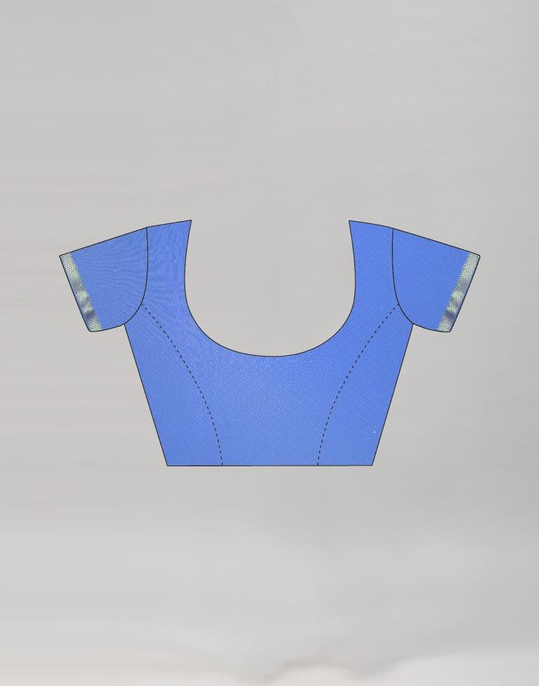 Cream Coloured Chiffon Floral Printed Saree | Sudathi