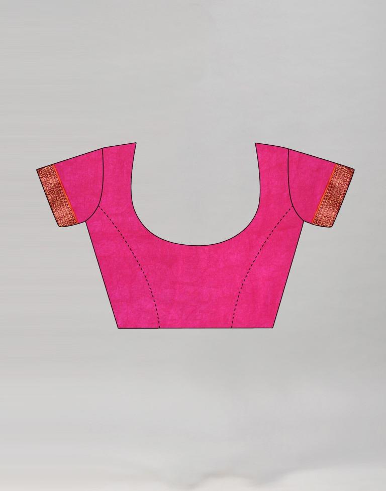 Pink Coloured Chiffon Printed Saree | Sudathi