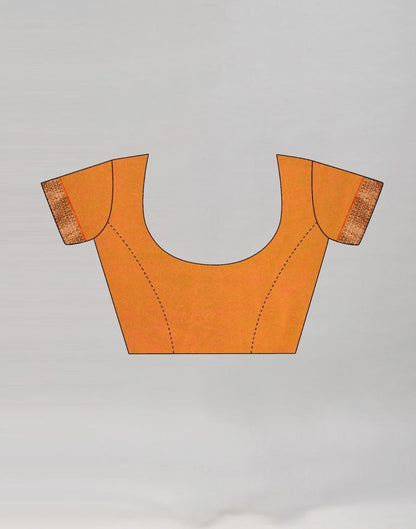 Turmeric Yellow Coloured Chiffon Printed Saree | Sudathi