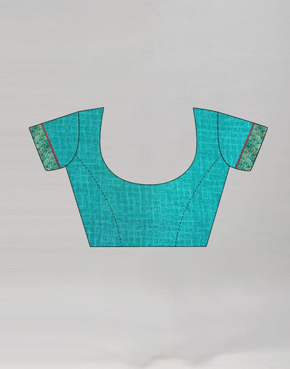 Blue Coloured Chiffon Printed Saree | Sudathi