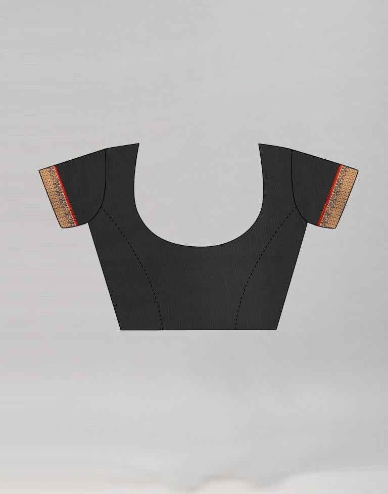 Steel Grey Coloured Chiffon Printed Saree | Sudathi