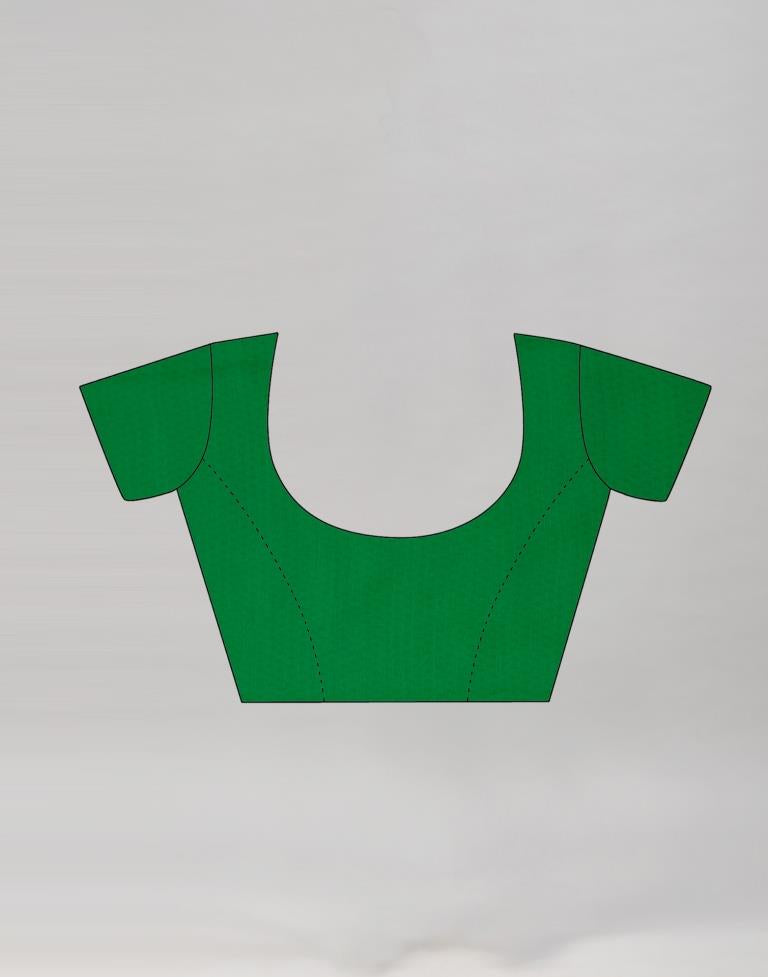 Green Coloured Chiffon Floral Printed Saree | Sudathi