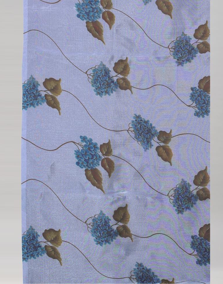 Blue Organza Saree | Sudathi
