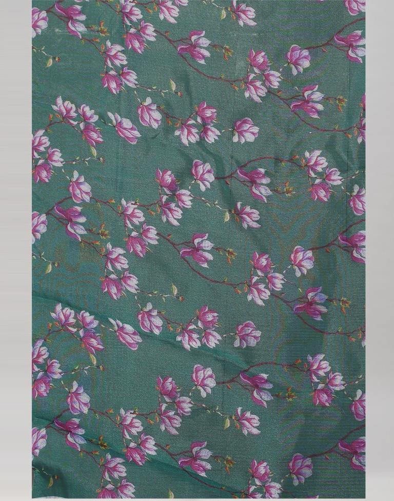 Green Organza Saree | Sudathi