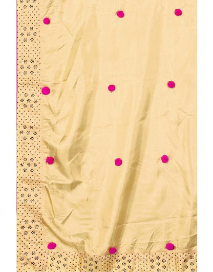 Golden Yellow Coloured Silk Embellished Saree | Sudathi