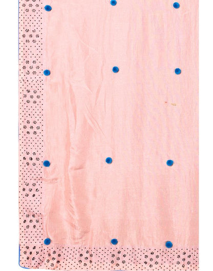 Light Pink Coloured Poly Silk Embellished Saree | Sudathi