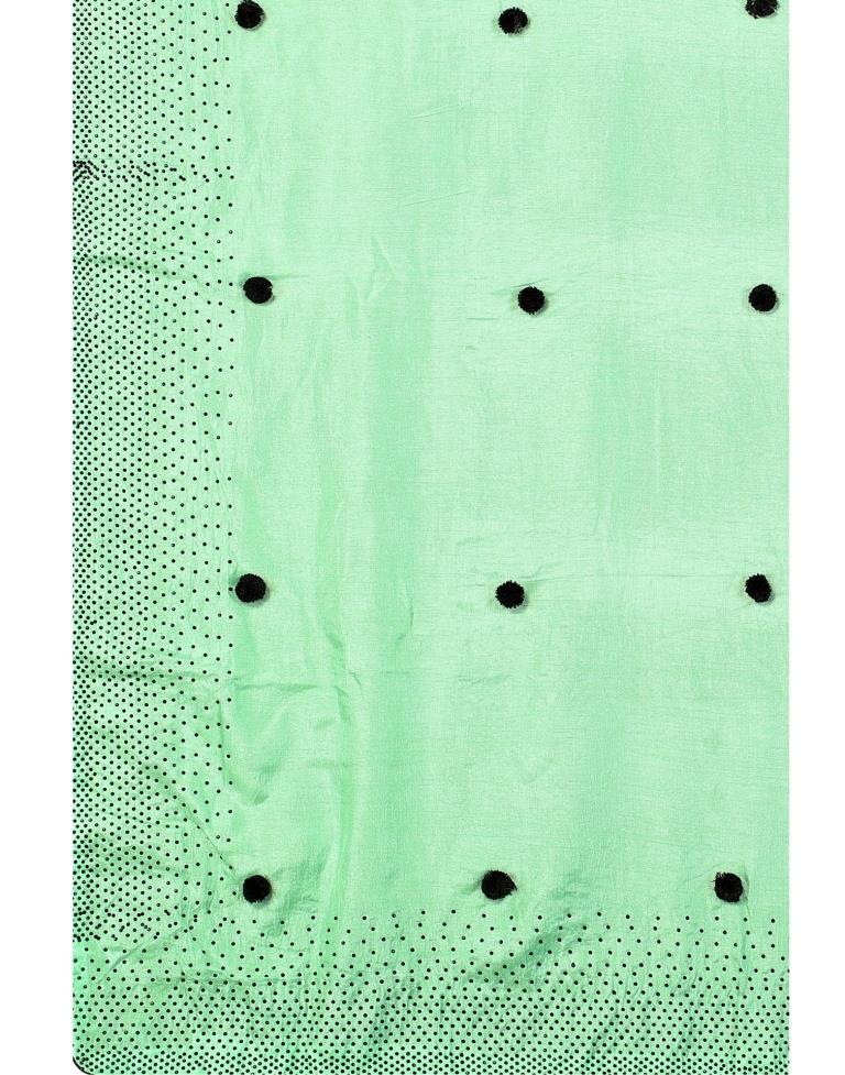 Mint Green Coloured Poly Silk Embellished Saree | Sudathi