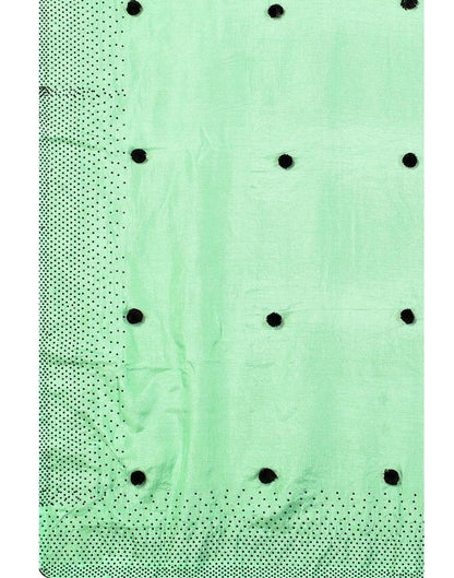 Mint Green Coloured Poly Silk Embellished Saree | Sudathi