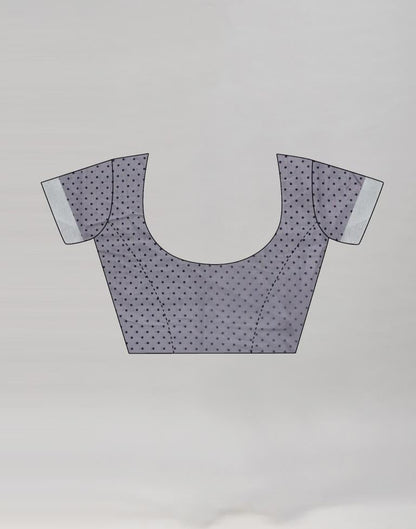 Lavender Coloured Poly Cotton Printed Saree | Sudathi