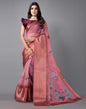 Rose Pink Organza Saree | Sudathi