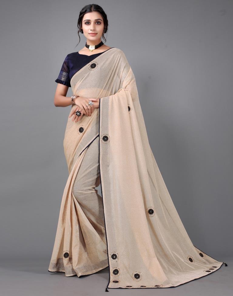 Light Brown Embellished saree | Leemboodi