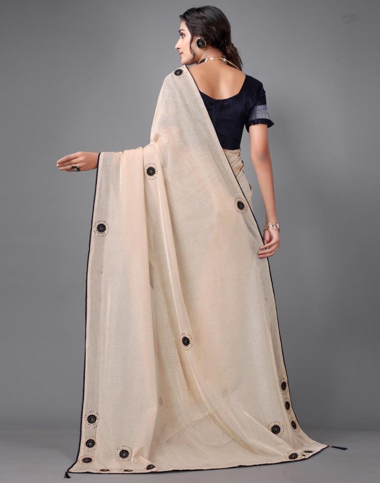 Light Brown Embellished saree | Leemboodi