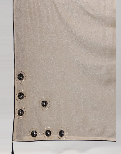 Light Brown Embellished saree | Leemboodi