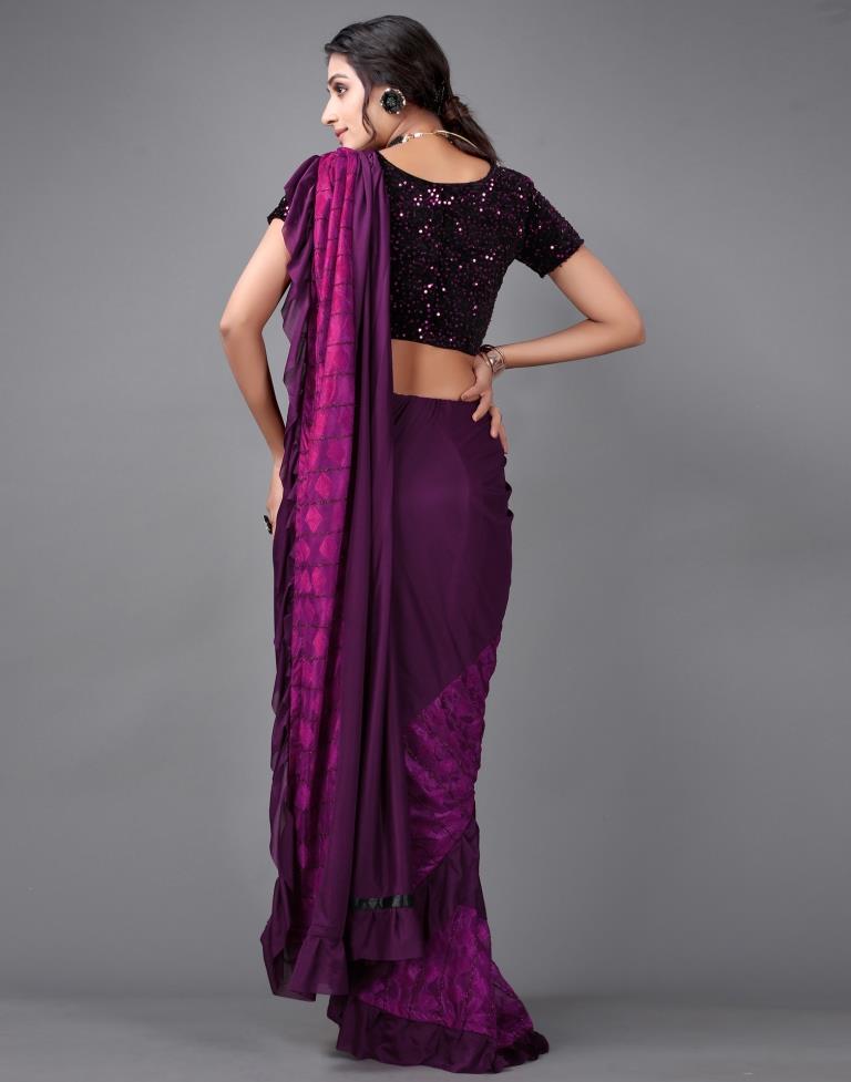 Wine Ready to wear saree | Leemboodi