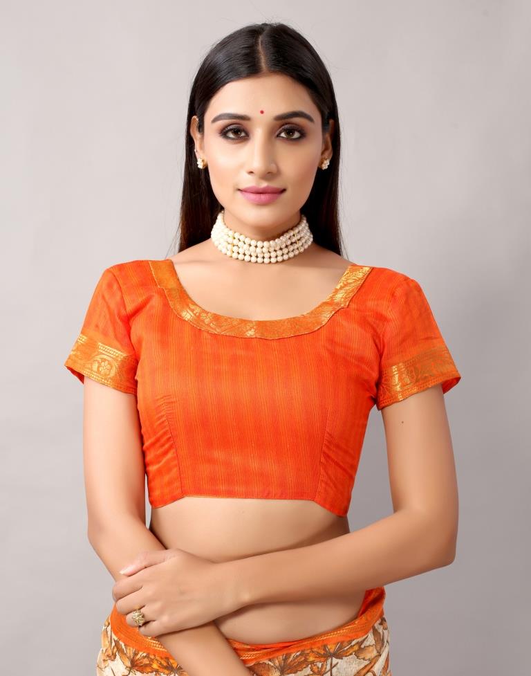 Cream Cotton Saree | Leemboodi