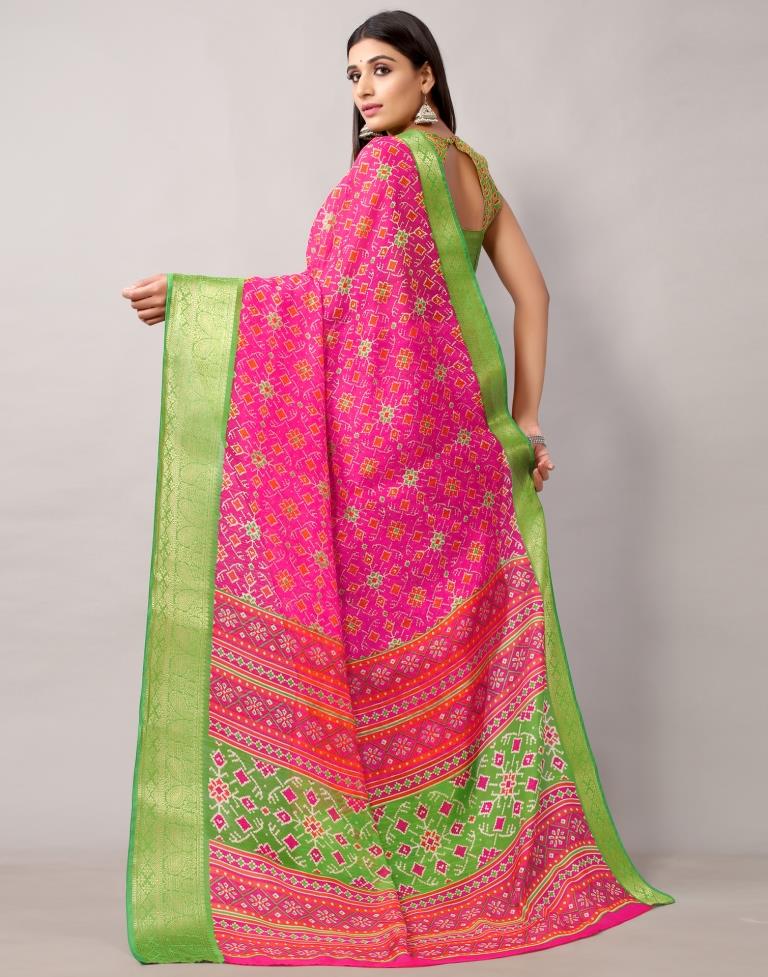 Pink Cotton Saree | Leemboodi