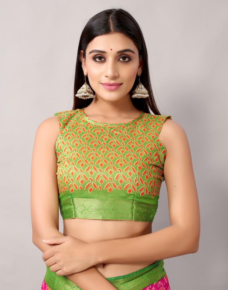 Pink Cotton Saree | Leemboodi