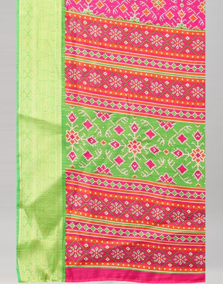 Pink Cotton Saree | Leemboodi