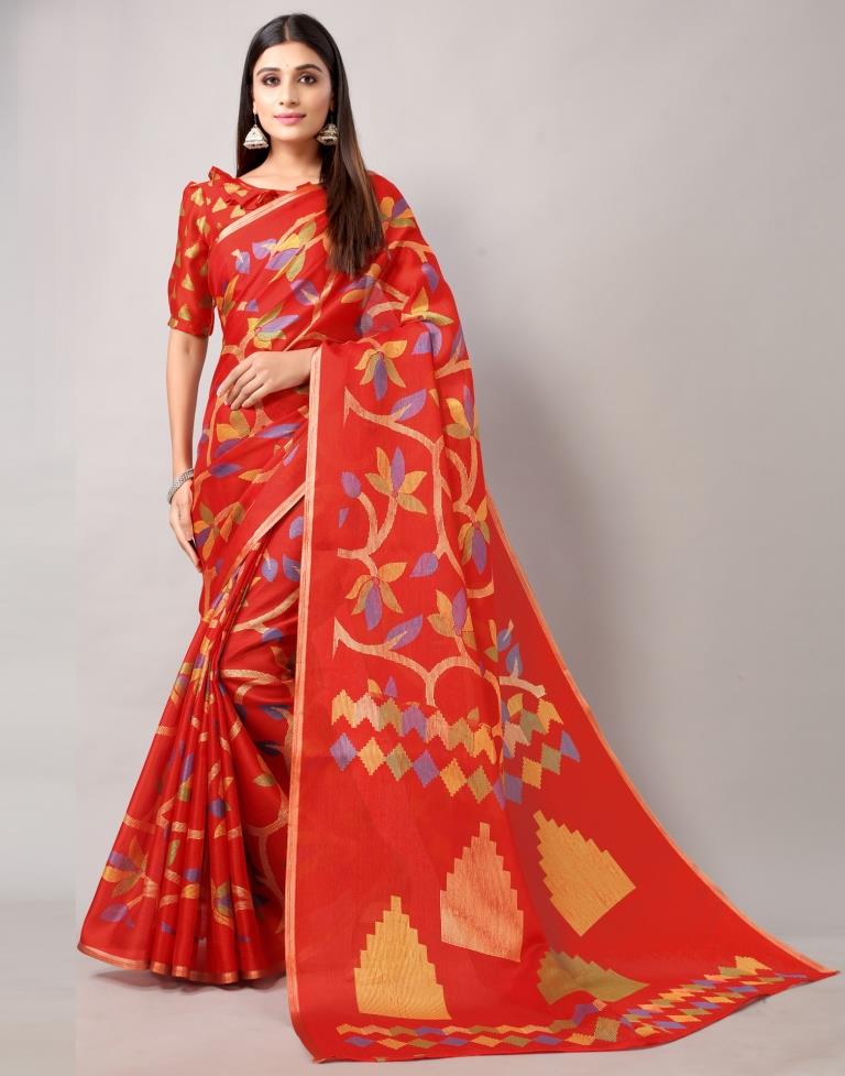 Red Silk Saree | Sudathi