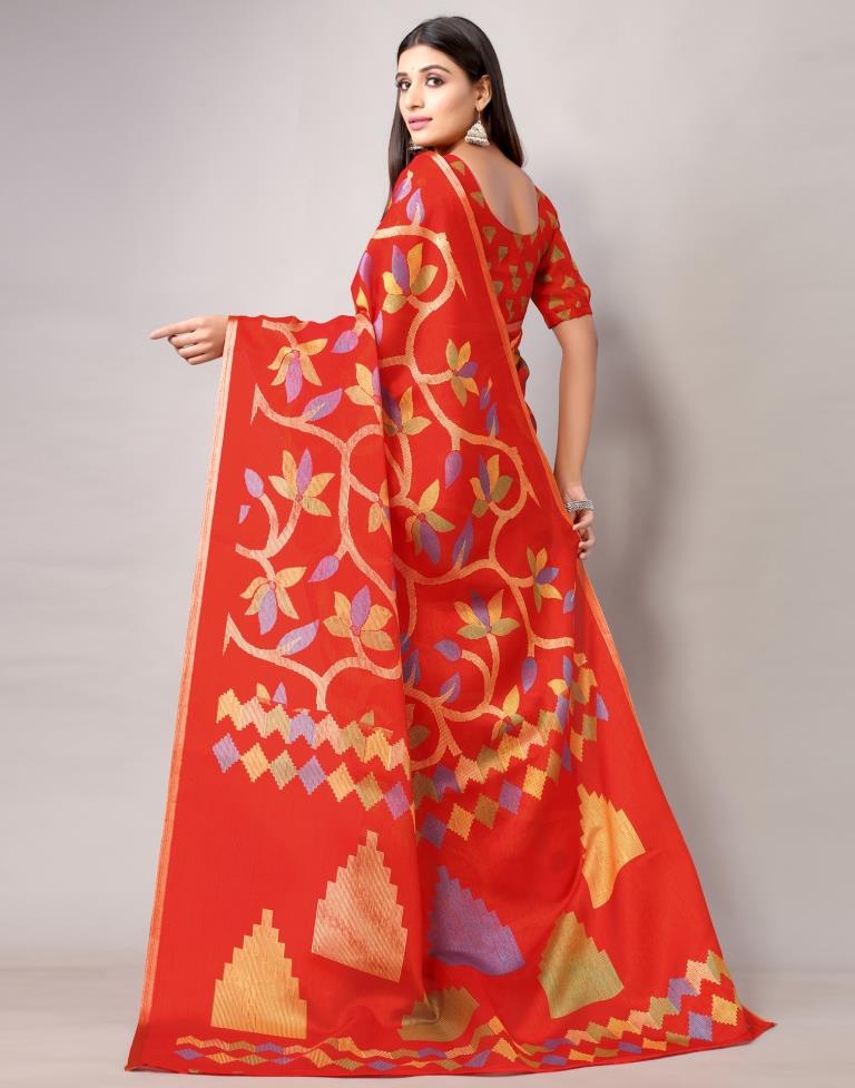 Red Silk Saree | Sudathi