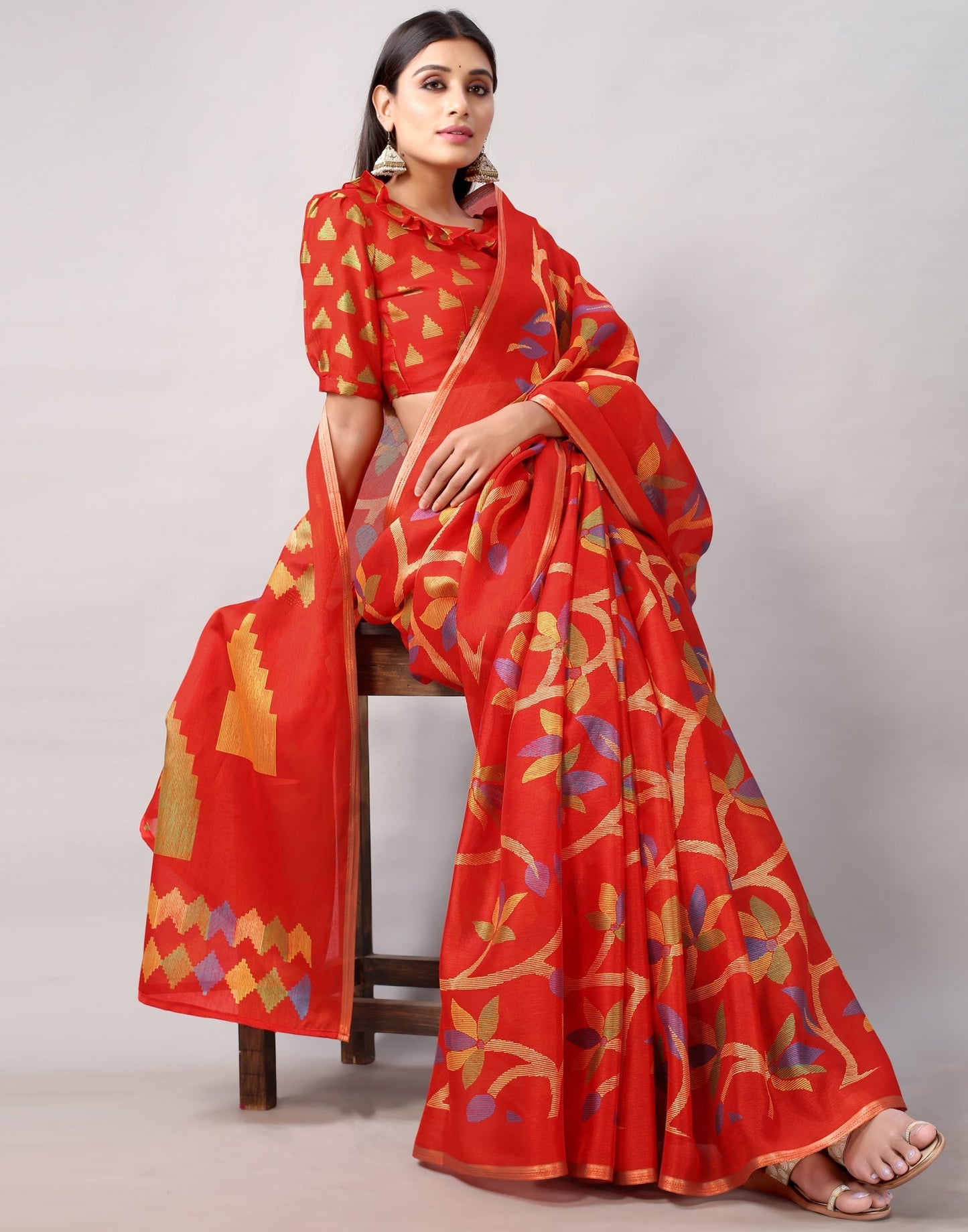 Red Silk Saree | Sudathi