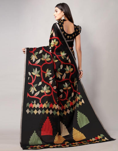 Black Silk Saree | Leemboodi