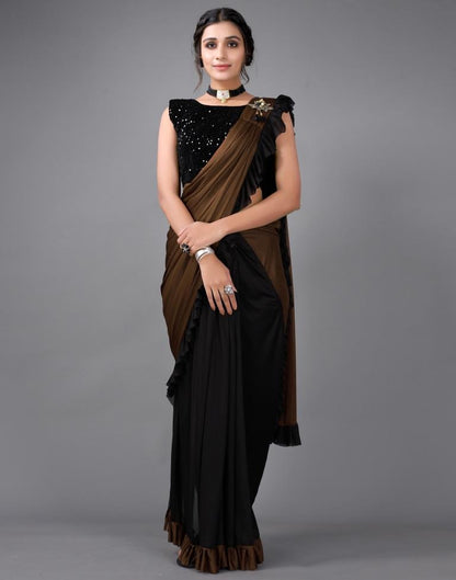 Black Ready to wear saree | Leemboodi