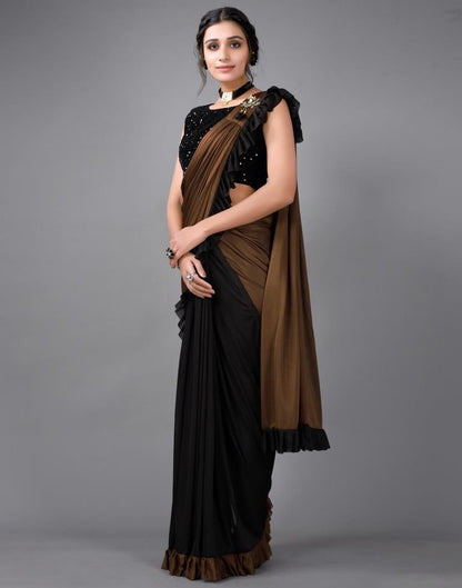 Black Ready to wear saree | Leemboodi
