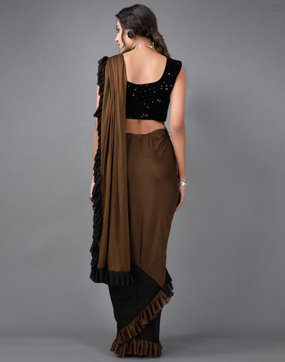 Black Ready to wear saree | Leemboodi