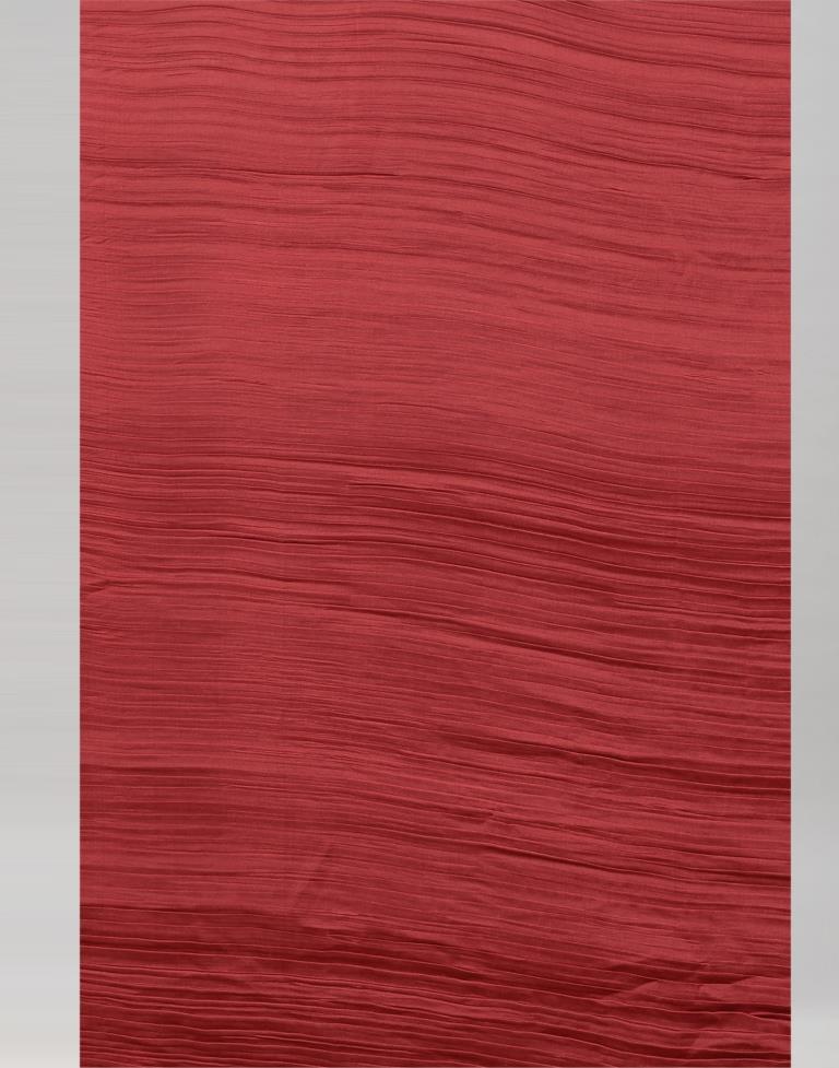 Maroon Pleated Saree | Sudathi