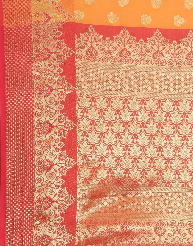 Orange Silk Saree | Sudathi