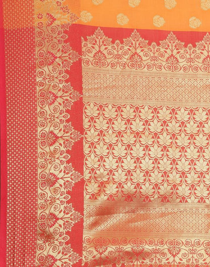 Orange Silk Saree | Sudathi