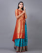 Rama Blue Banarasi Silk Saree | Sudathi