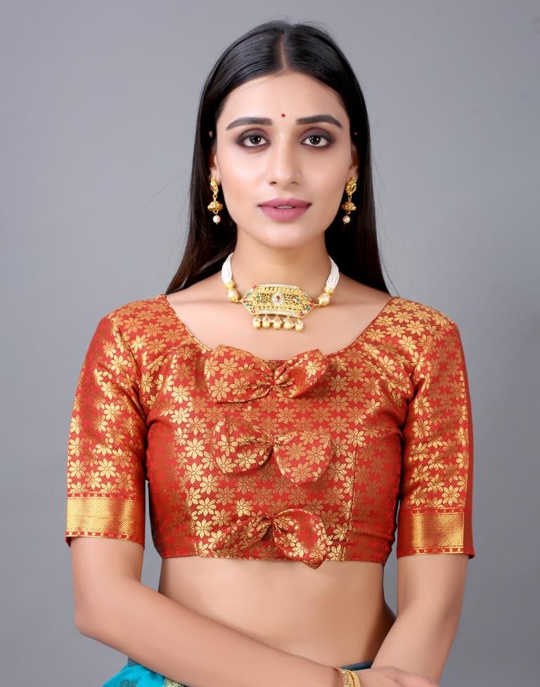 Rama Blue Banarasi Silk Saree | Sudathi