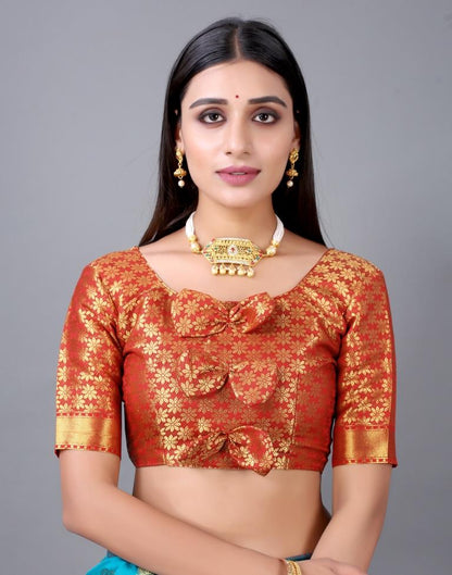 Rama Blue Banarasi Silk Saree | Sudathi