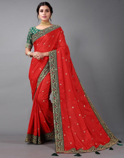 Red Silk Saree | Sudathi