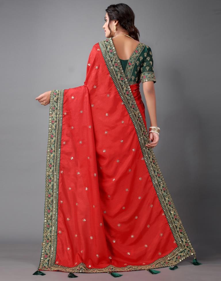 Red Silk Saree | Sudathi