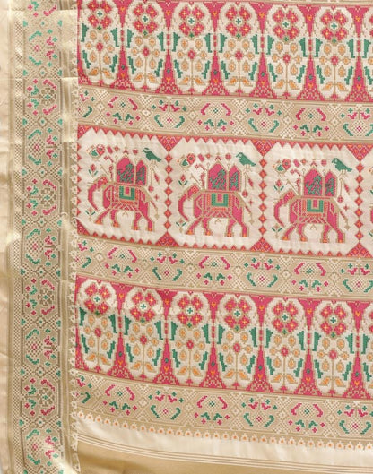 Cream Silk Saree | Sudathi