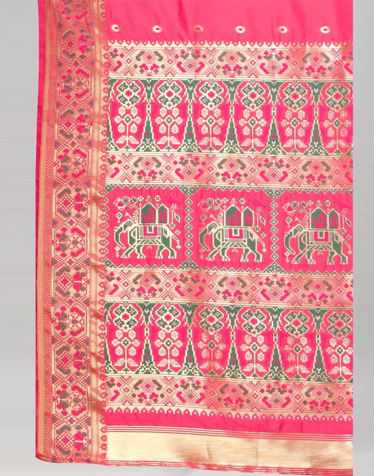 Pink Cotton Silk Saree | Sudathi
