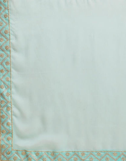 Light Blue Chiffon Saree | Sudathi
