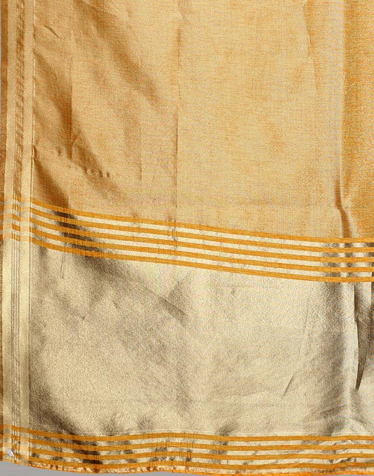 Turmeric Yellow Woven Silk Saree | Sudathi