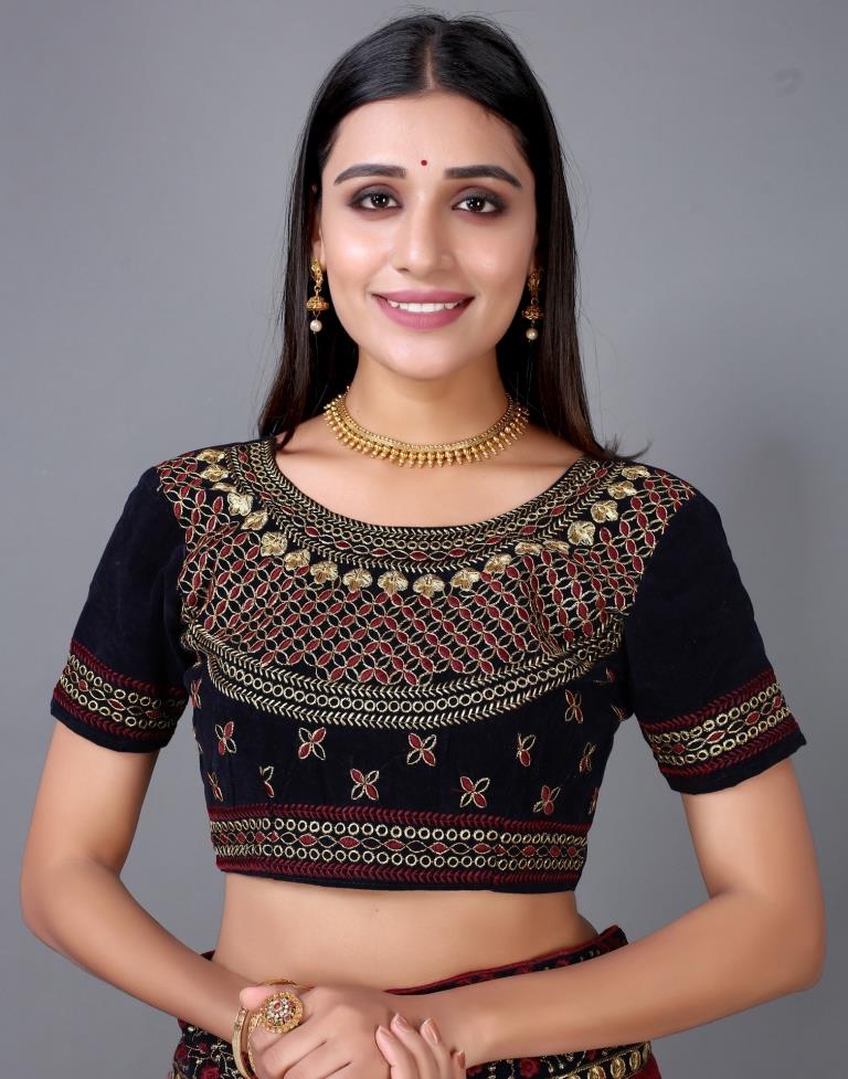 Maroon Silk Saree | Sudathi