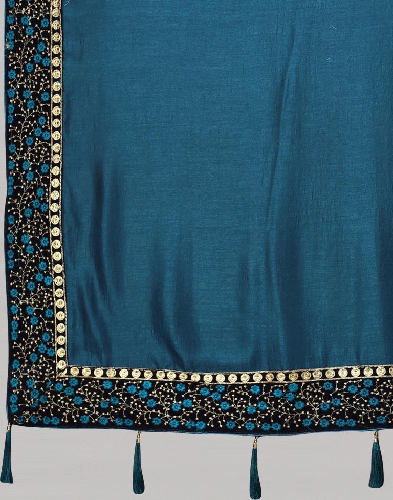 Rama Blue Silk Saree | Sudathi