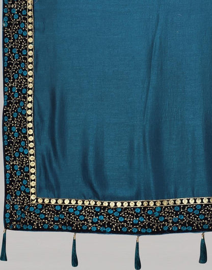 Rama Blue Silk Saree | Sudathi