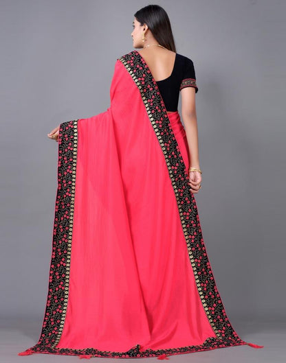 Hot Pink Silk Saree | Sudathi