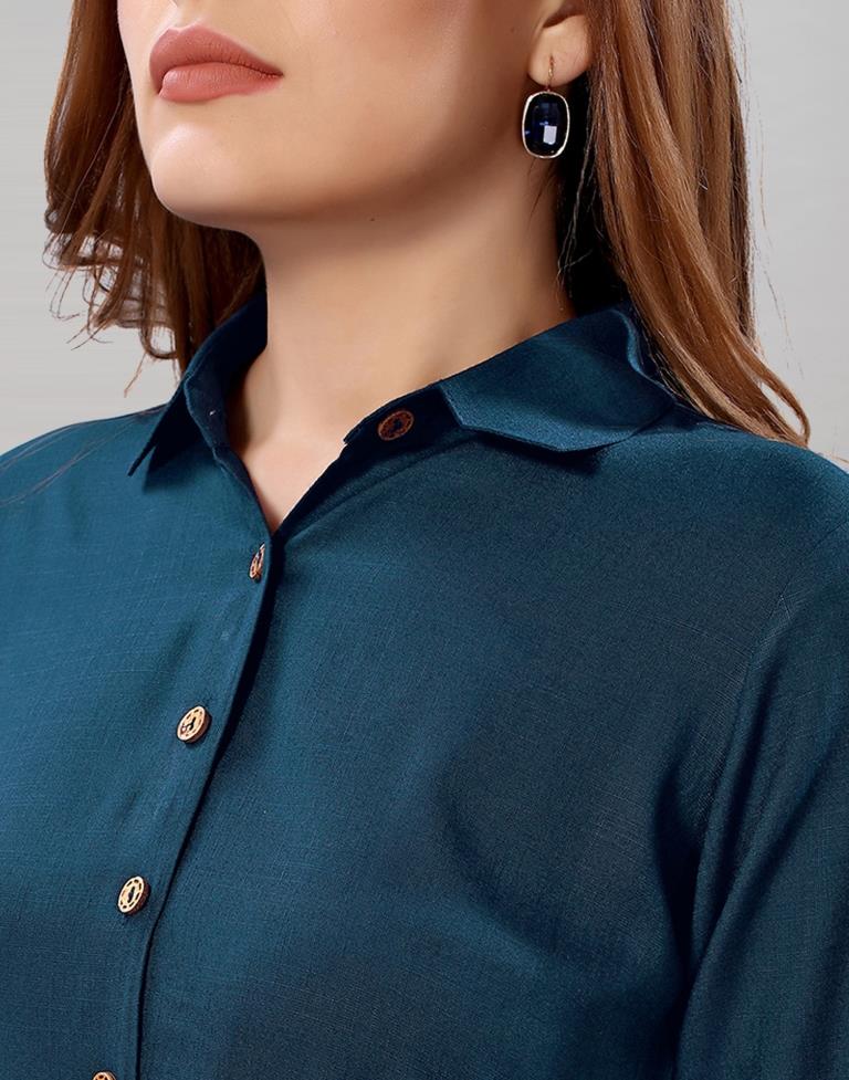 Nevy Blue A-line Dress | Sudathi