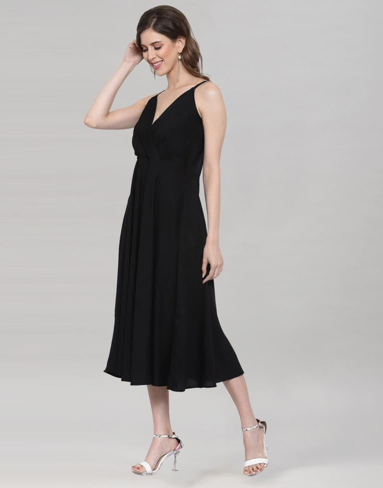 Black Flared Dress | Sudathi